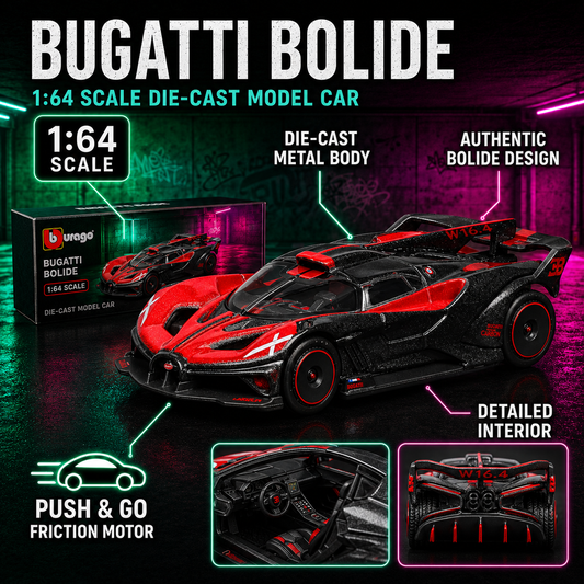 Bugatti Bolide 1:64 Die-Cast Model Car